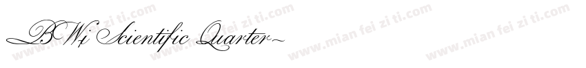 BW7i Scientific Quarter字体转换